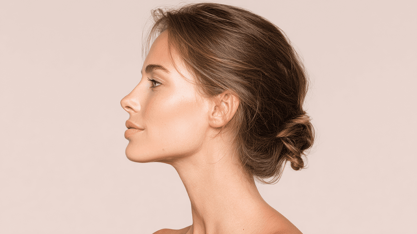Picture of a woman after receiving prescription skincare - Kontour London Ontario