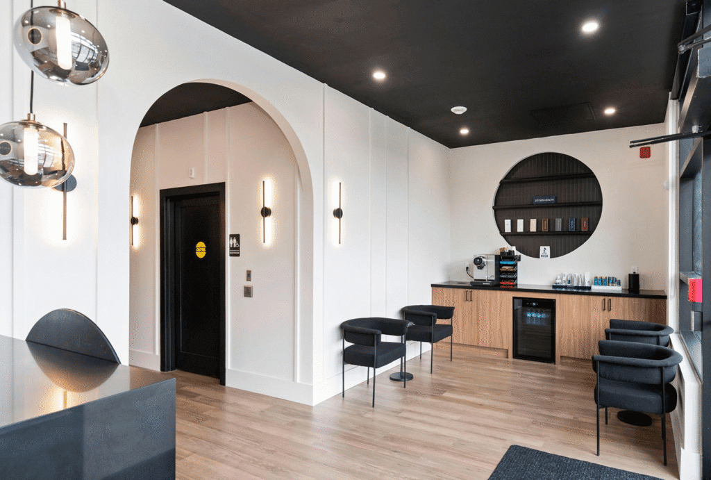 Kontour medical aesthetics lobby room in London, Ontario